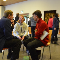Avaa kuva isommaksi Markku Antola, Mikko Sulander ja Olli-Pekka Silfverhuth Pappilanniemessä.