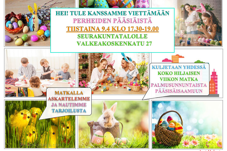 Perheiden pääsiäinen 9.4. klo 17.30