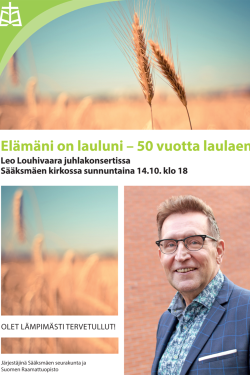 Elämäni on lauluni- 50 vuotta laulaen Leo Louhivaaran juhlakonsertti Elämäni on lauluni- 50 vuotta laulaen Leo Louhivaaran juhlakonsertti