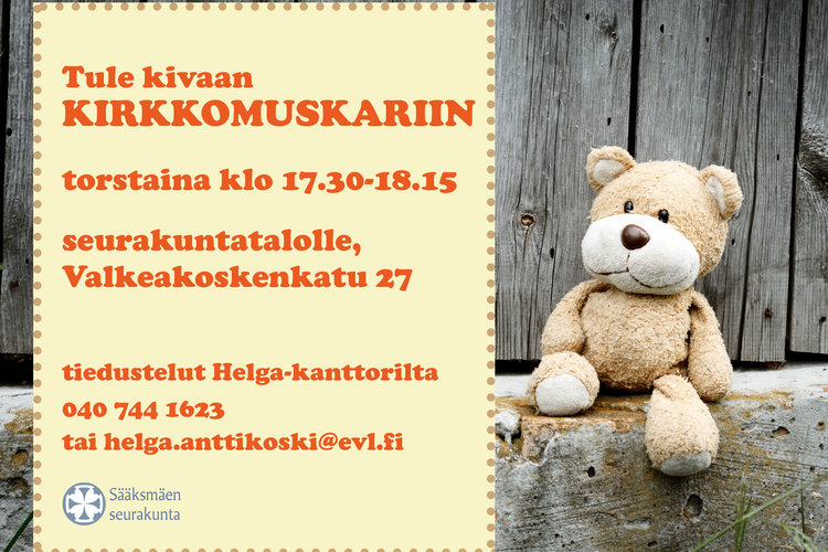 Kirkkomuskari 3-5-vuotiaille Kirkkomuskari 3-5-vuotiaille