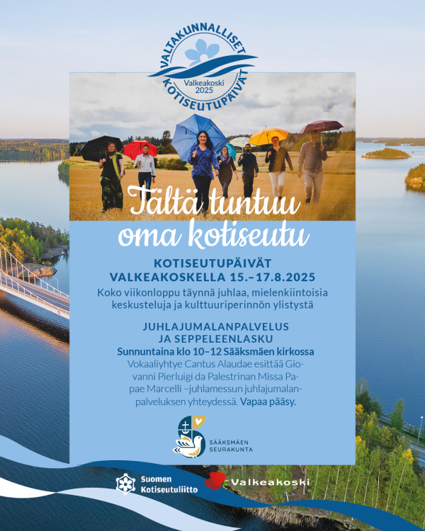 Kotiseutupäivien juhlajumalanpalvelus kotiseutupäivät